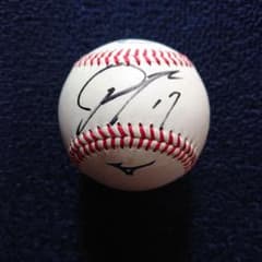 Mizuno NPB公式球 サイン入り千葉ロッテ時代佐々木ろうき直筆サイン