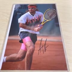 アンドレ・アガシ 直筆サイン入りフォト証明書付きテニス Andre Agassi