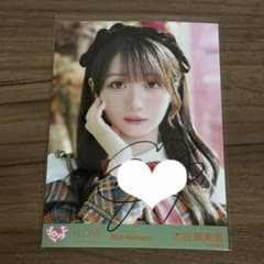 大谷映美里 ラブソングに襲われる 生写真 直筆 イコラブ 歌唱衣装