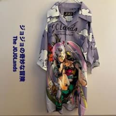 ジョジョの奇妙な冒険 ジョジョランズアロハシャツ ペインズグレー
