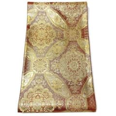 A1813 ○高級 正絹 六通 袋帯 華文 花文 七宝 - メルカリ