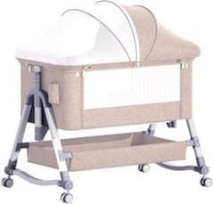 Vinona ベビーベッド 添い寝 折りたたみ ハイローベッド 高さ5段調節