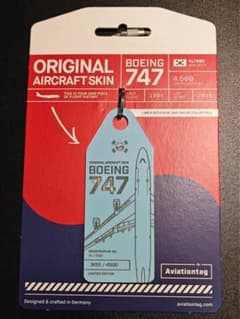 大韓航空 Aviationtag B747-400 裏コンビ色 - メルカリ