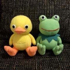 セット ガーコとケロタン ぬいぐるみ レトロ アヒル カエル - メルカリ