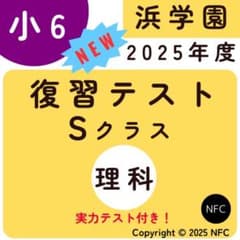 最新版 2025年度 小6 Sクラス復習テスト 浜学園 理科 - メルカリ