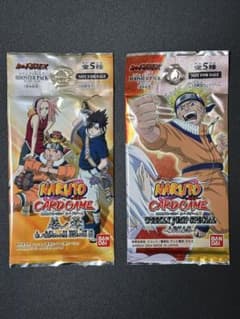 未開封】NARUTO ナルト カードゲーム 2パックセット - メルカリ