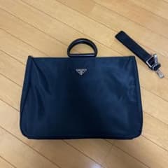 90s PRADA ブラック ナイロン ハンドバッグ old ノームコア y2k - メルカリ