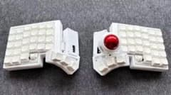 角度調整可能 自作分割キーボード ロータリーノブ2箇所 人間工学