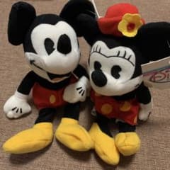 レア】ミッキー&ミニー オールドディズニー ぬいぐるみ - メルカリ