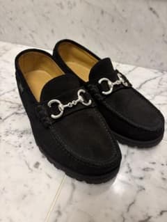 Paraboot パラブーツ ローファー 黒 スエードラグソール 5 1/2 - メルカリ