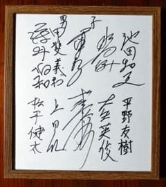 希少 パネル額縁付き 卓球男子 日本代表 直筆サイン入り色紙 - メルカリ