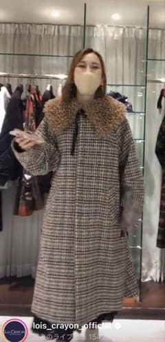 ら*ず様 ロイスクレヨン ウールコート 取り外し可能プードルファー付き