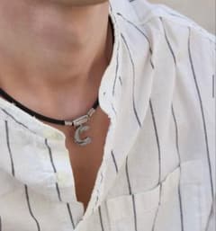 POWER℃GEARパワードギアネックレスMサイズ（シルバーラメ)182本限定品