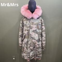 p*i様 Mr&Mrs ITALY ミリタリーコート 迷彩柄 コーラルピンクファ