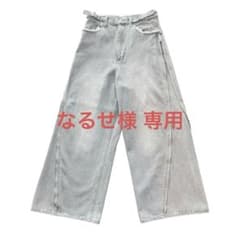 GRANCY】ジップデザイン バギーデニム パンツ/ M - メルカリ