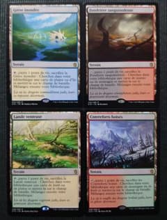 mtg フランス語版 友好色フェッチランド 4種類セット ktk edh - メルカリ