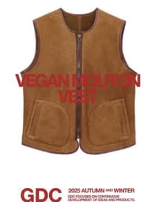 Lサイズ GDC Vegan Mouton Vest キムタク着用 - メルカリ