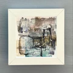 コラージュアート 抽象画 モダンアート 原画 一点物 風景画 インテリア