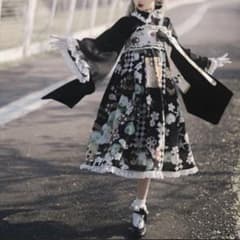 袴風 和柄ロリータロングワンピース ブラウス お得な2点セット - メルカリ