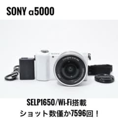 美品】ソニー SONY a5000 デジカメ ホワイト ショット7596回 - メルカリ
