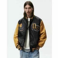 お正月セール ZARA レザースタジャン 本革 - メルカリ