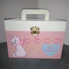 ディズニー マリーちゃん ジュエリーケース 小物入れ 木箱 木製 取手