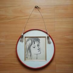 水墨画 色紙 舟越保武 たつこ姫 - メルカリ