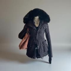 SLY N3B ファーモッズコート 平成 y2k フェアリーグランジ ダークコア