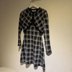 Herlipto Pantheon Checked Knit Dress S - メルカリ