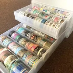 期間限定価格】マスキングテープ他139点セット/無印良品2段引き出し