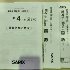 2026年最新】sapix 新4年 入室テストの人気アイテム - メルカリ