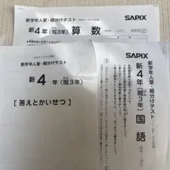 2026年最新】サピックス 4年生 組分けテストの人気アイテム - メルカリ