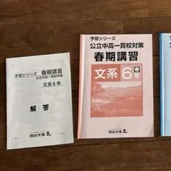 2026年最新】四谷大塚春期講習6年の人気アイテム - メルカリ