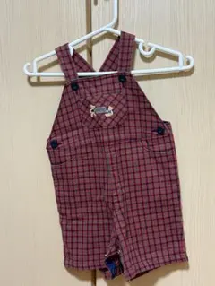 2026年最新】familiar デザイン：チェック ロンパース・カバーオールの