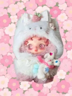 おすわりぬい服 10cm・にじぱぺっと用着ぐるみ 右くろ - メルカリ