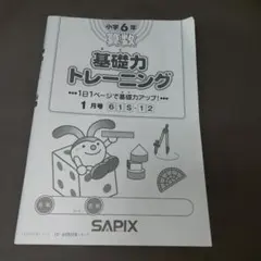 2026年最新】サピックス 基礎力トレーニング 6年の人気アイテム - メルカリ