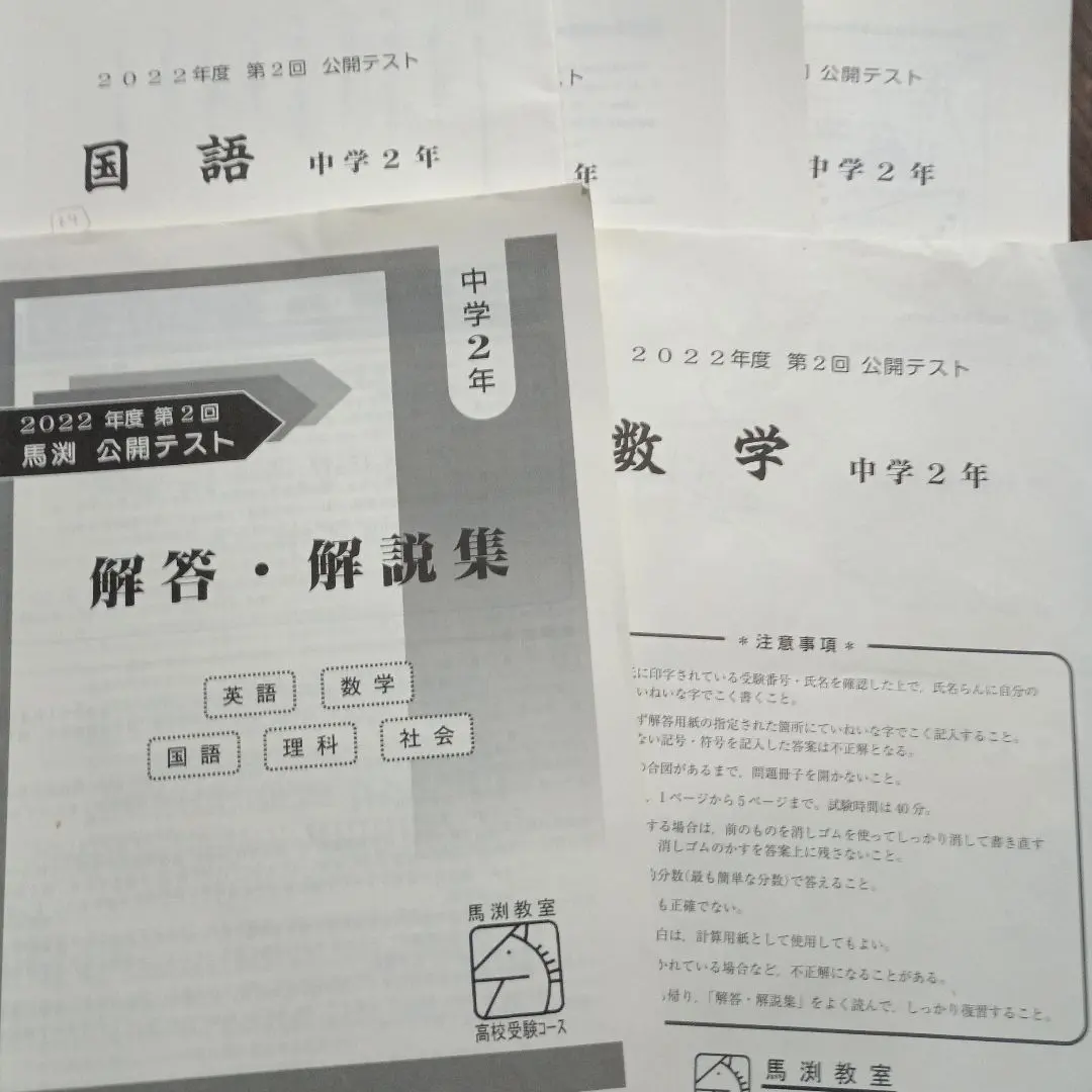 2026年最新】馬渕 公開テスト 過去問 中2の人気アイテム - メルカリ