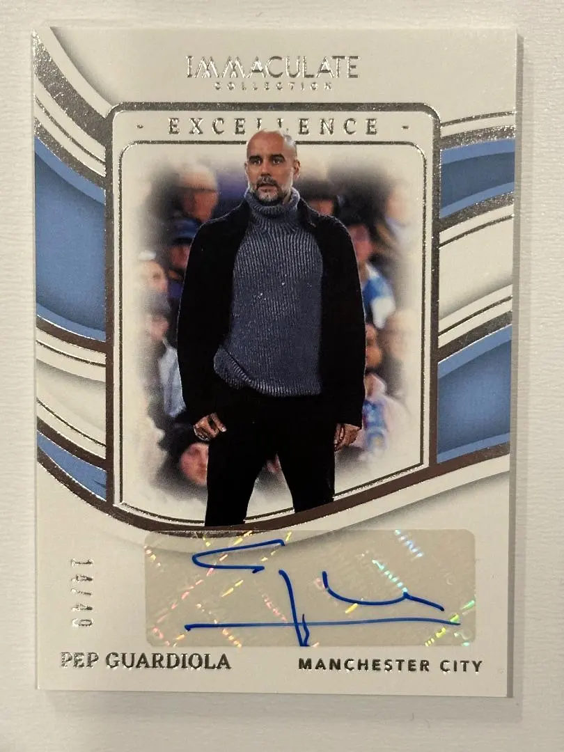 ペップグアルディオラ直筆サインオートグラフカード