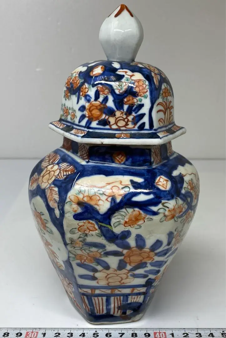 2739 中国骨董乾隆年製銘染付青花沈香壷2客時代物