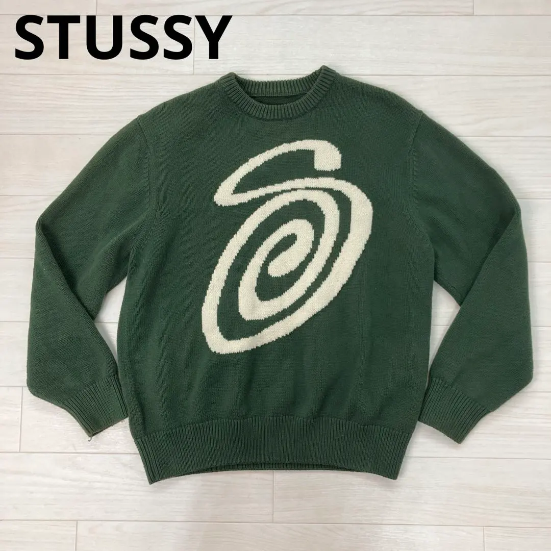 2026年最新】stussy curly s sweater greenの人気アイテム - メルカリ