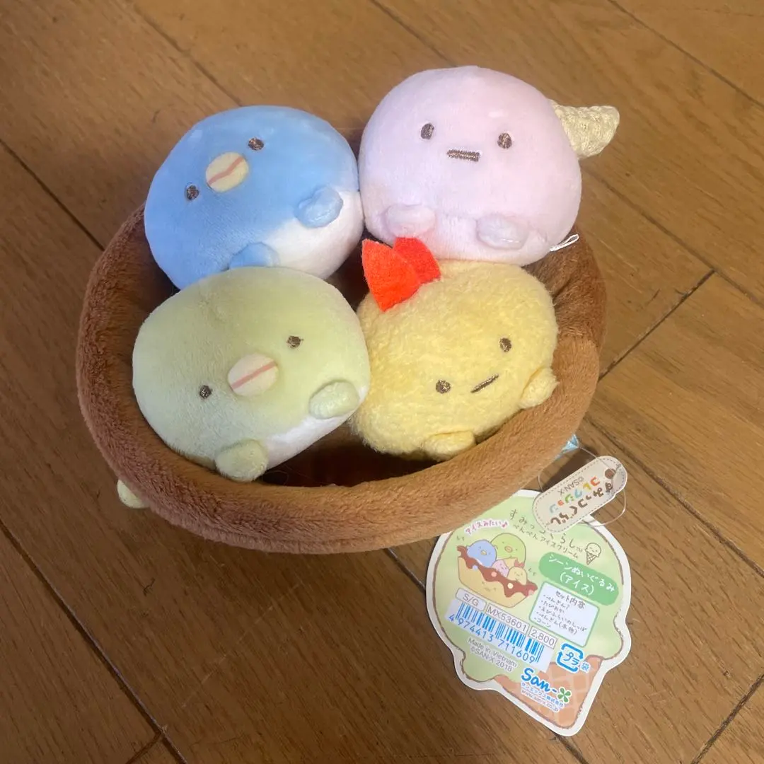 2026年最新】すみっコぐらし ぺんぺんアイスクリーム シーンぬいぐるみ