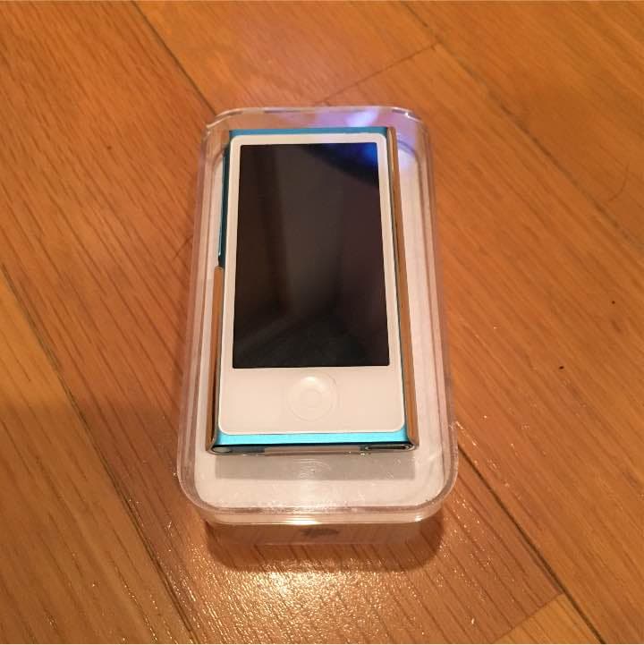 iPod nano ブルー 16GB iPod - iPod nano 第4世代 16GB ブルー シリコンケース付きの通販 by