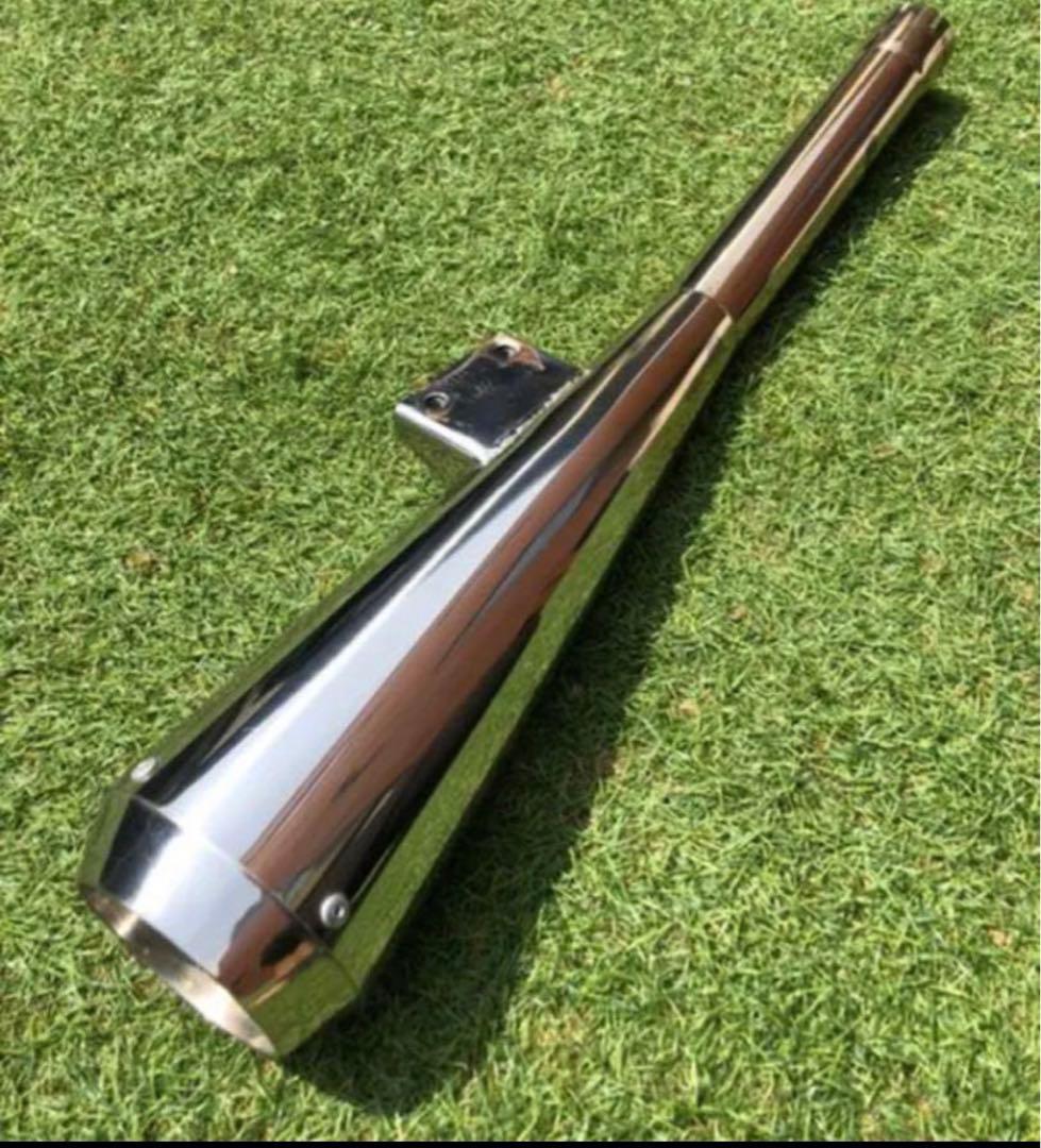 SR400 モトギャラリークラフト クェーサーメガホンマフラー - メルカリ