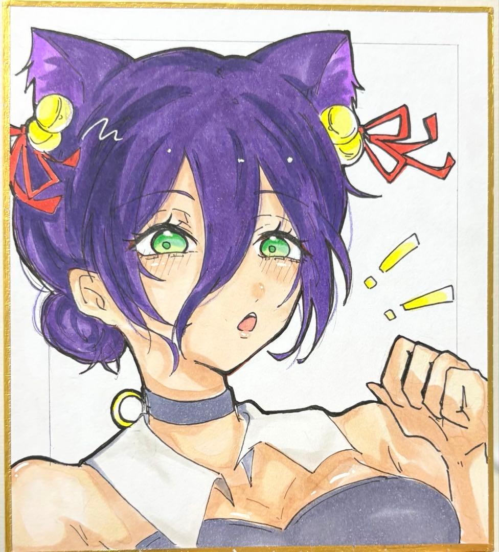 手書きイラスト ファンアート チェンソーマン レゼ 色紙 - メルカリ