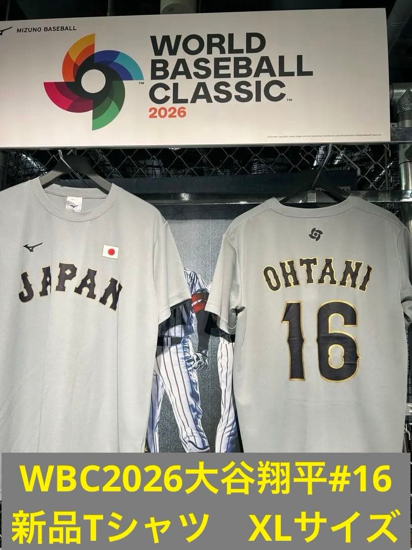 Tシャツ新品XL侍ジャパン大谷翔平 2026 WBC #16OHTANIミズノ - メルカリ