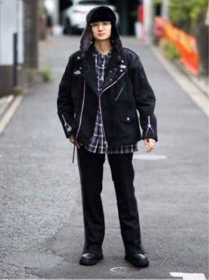 名作 OLD PARK オールドパーク 再構築 ライダース ノースフェイス 古着