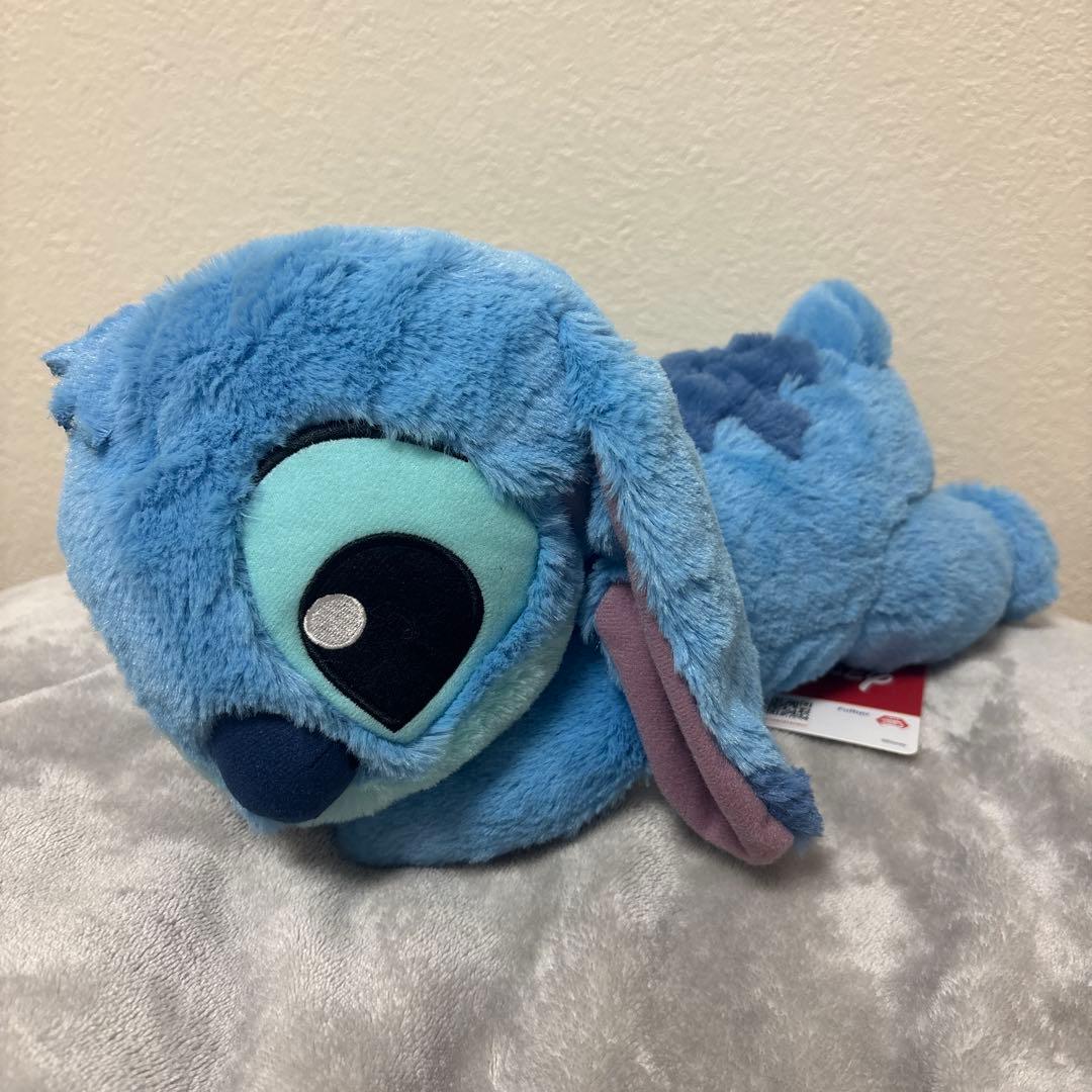 ディズニー くったりBIGぬいぐるみ スティッチ タグ付き - メルカリ