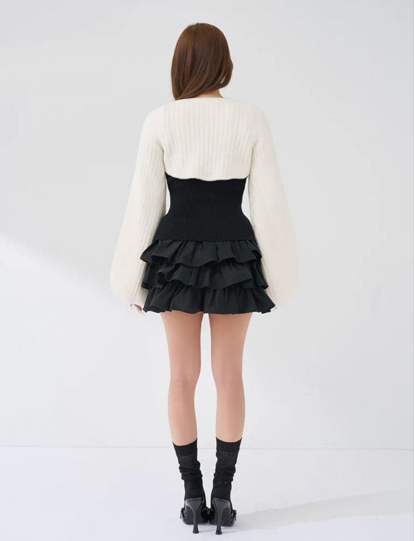 Darich ティアードフリルミニワンピース FL BLK ブラック - メルカリ