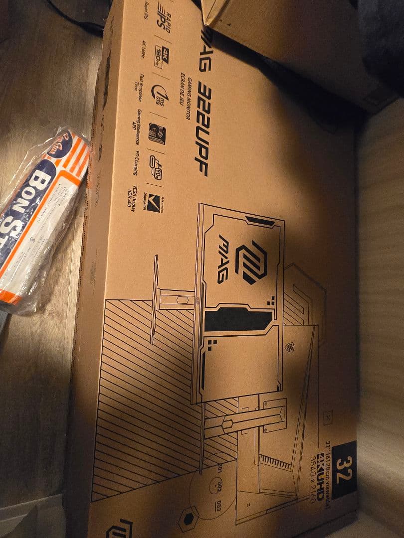 ディスプレイ・モニター本体 4k 160hz 12bit MSI MAG 322UPF MAG-322UPF