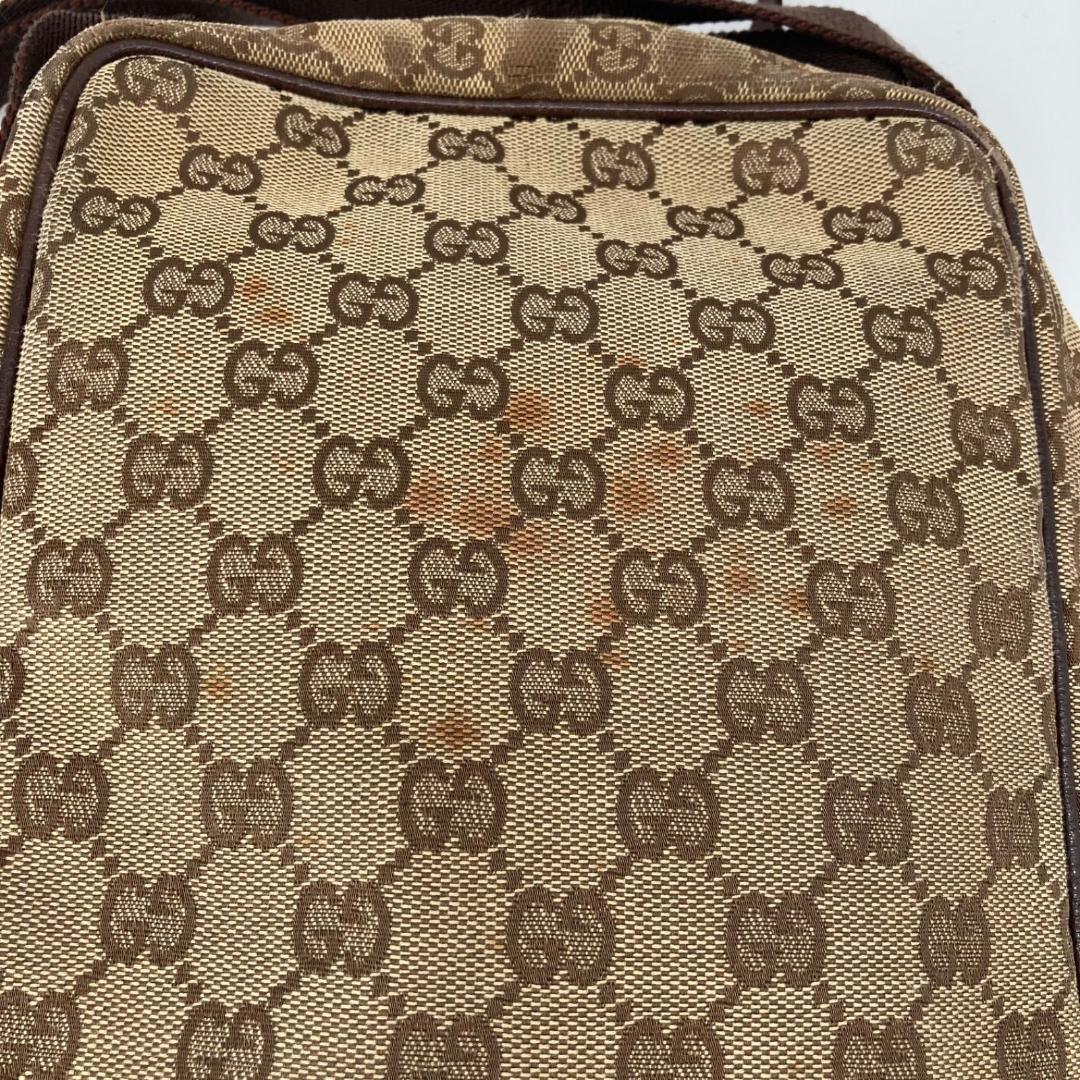 15982✨良品✨グッチ ショルダーバッグ キャンバス Gマーク ベージュ